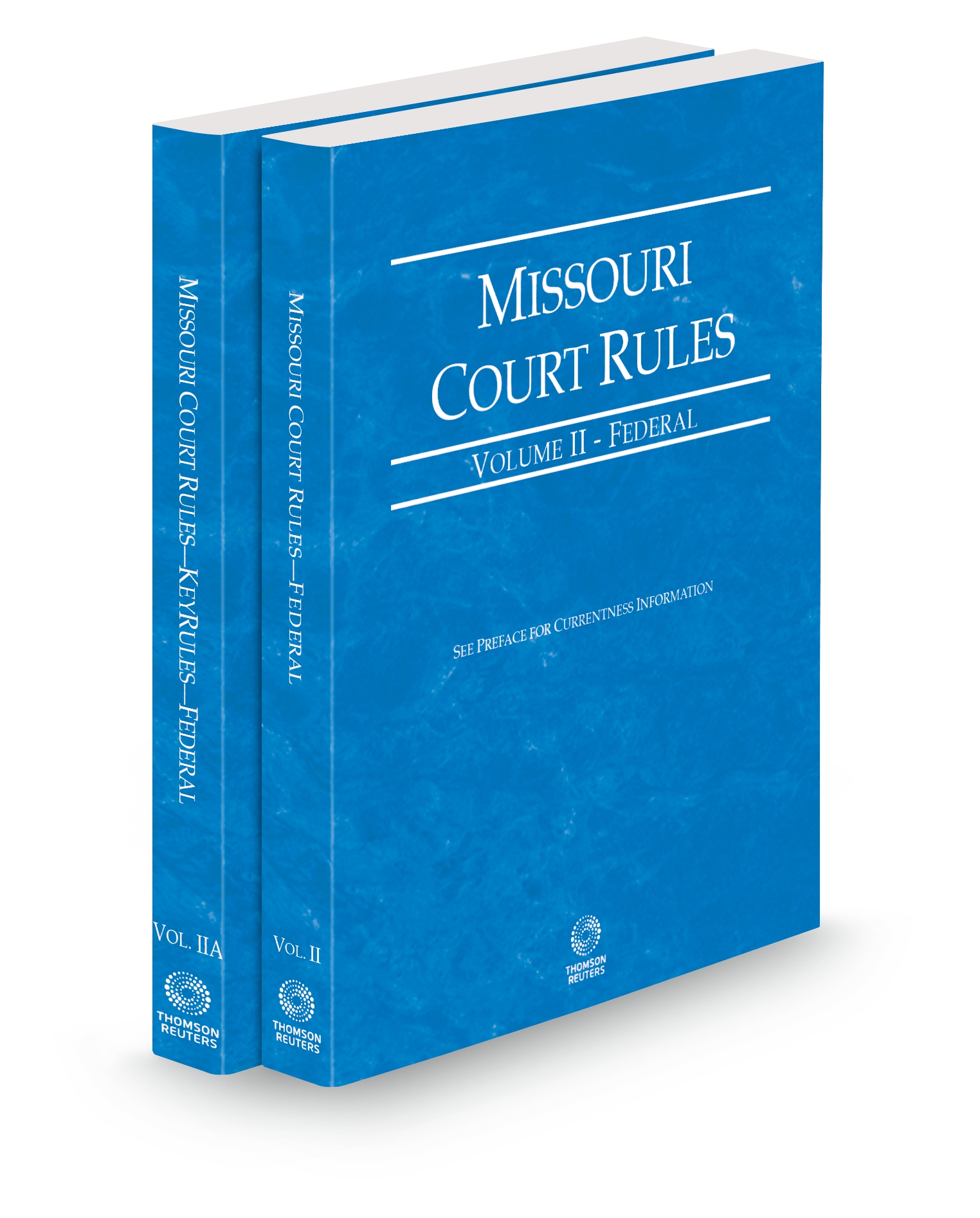 Cover of MO COURT RULES FEDERAL AND FEDERAL KEYRULES II-IIA FULL SET