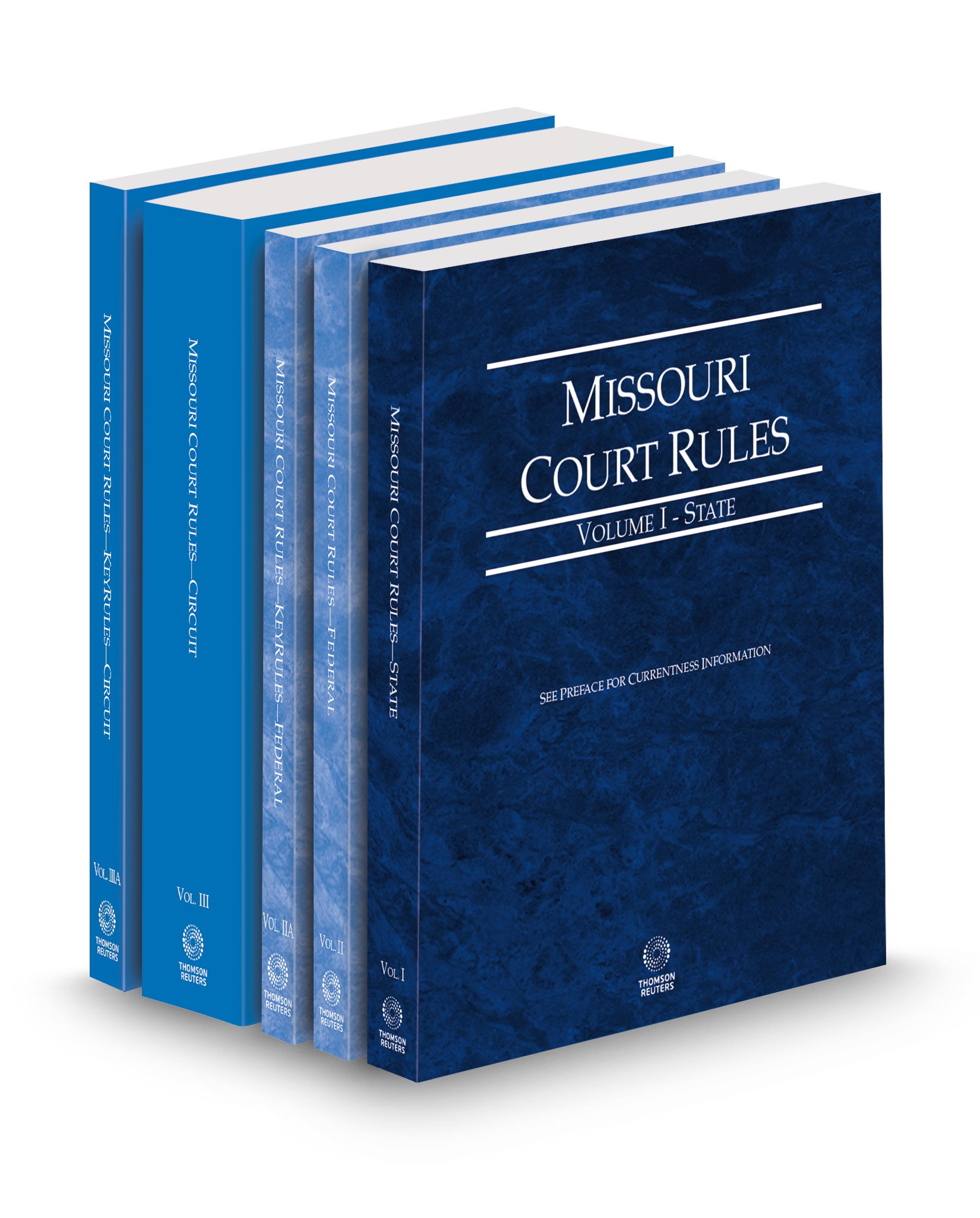 Cover of MO COURT RULES STATE FEDERAL FEDERAL KEYRULES CIRCUIT AND CIRCUIT KEYRULES V.I-IIIA FULL SET