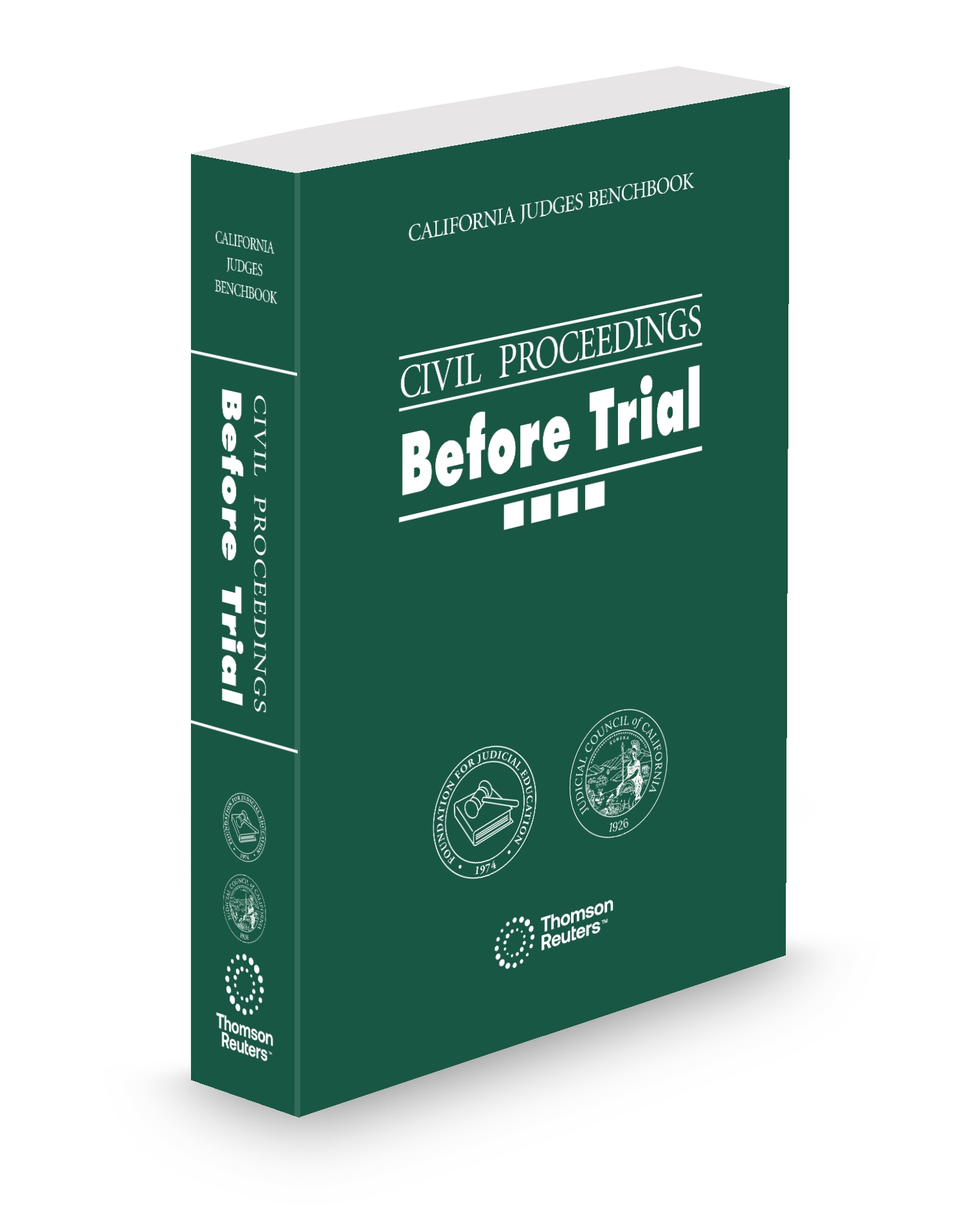 Cover of CJER CA CIVIL PROCEEDINGS BEFORE TRIAL BENCHBOOK FULL SET
