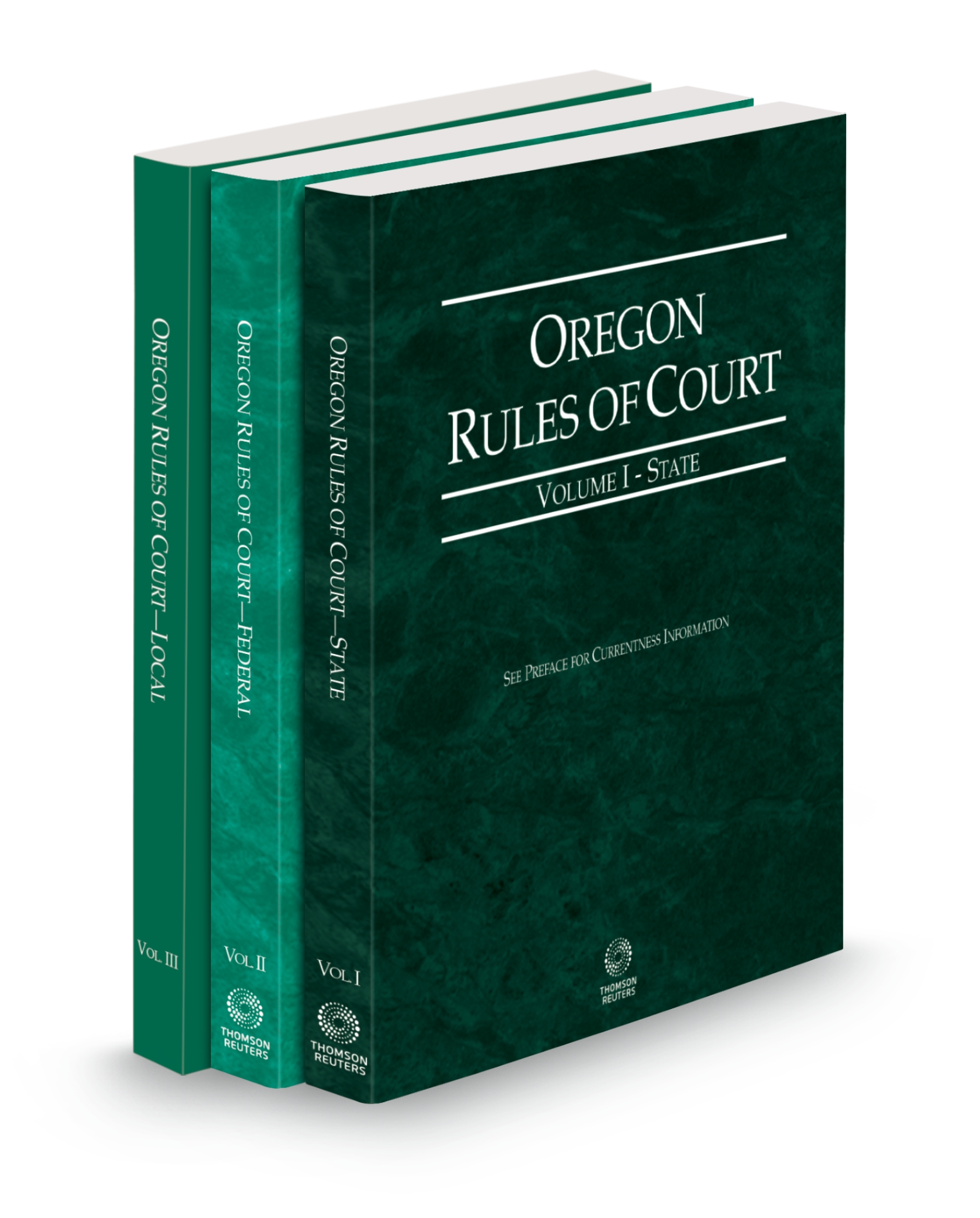 Cover of OR COURT RULES STATE, FEDERAL AND LOCAL V.I-III FULL SET