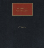 Cover of Domestic Contracts, 2nd Edition, Binder/looseleaf and eLooseleaf