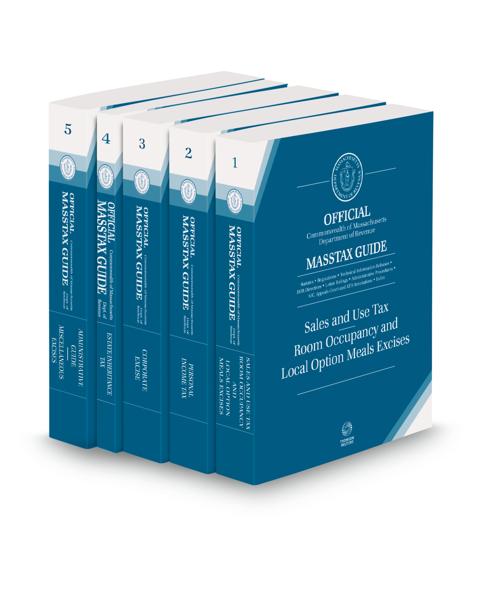 Cover of OFFICIAL COMMONWEALTH OF MA DEPARTMENT OF REVENUE MASSTAX GUIDE FULL SET