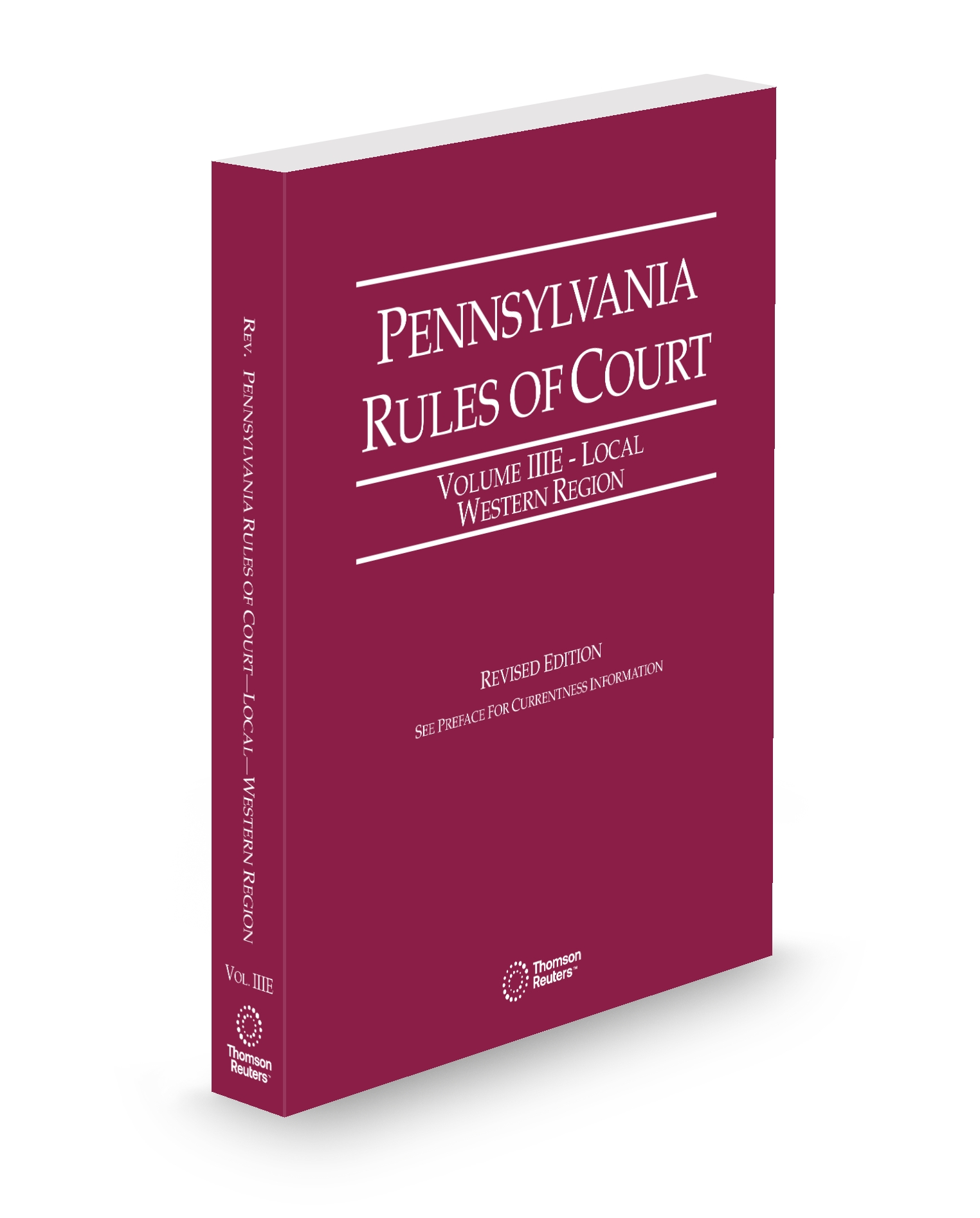 Cover of PA LOCAL COURT RULES WESTERN REGION V.IIIE FULL SET
