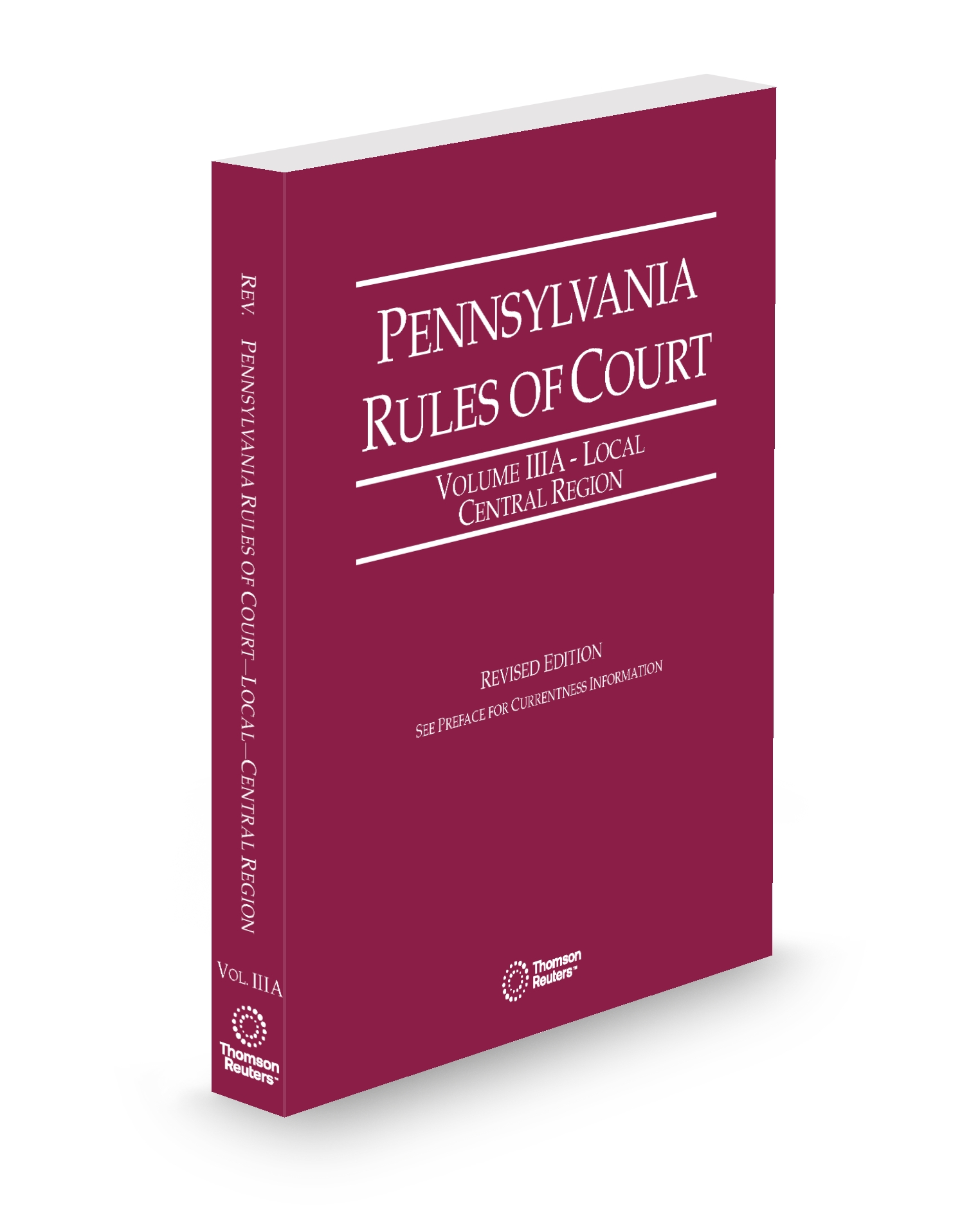 Cover of PA COURT RULES CENTRAL LOCAL V.IIIA FULL SET