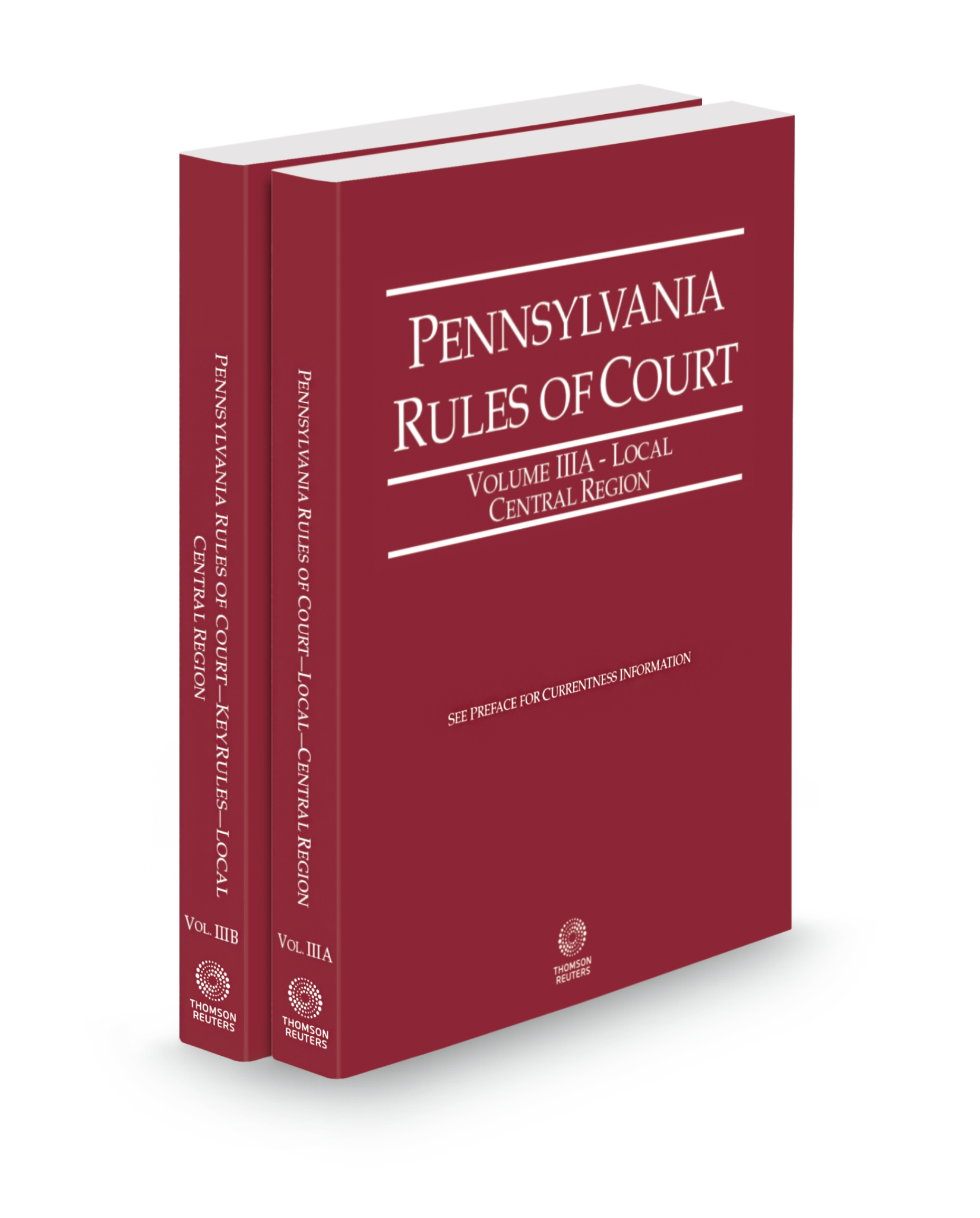 Cover of PA COURT RULES CENTRAL LOCAL AND CENTRAL KEYRULES VOLUMES
