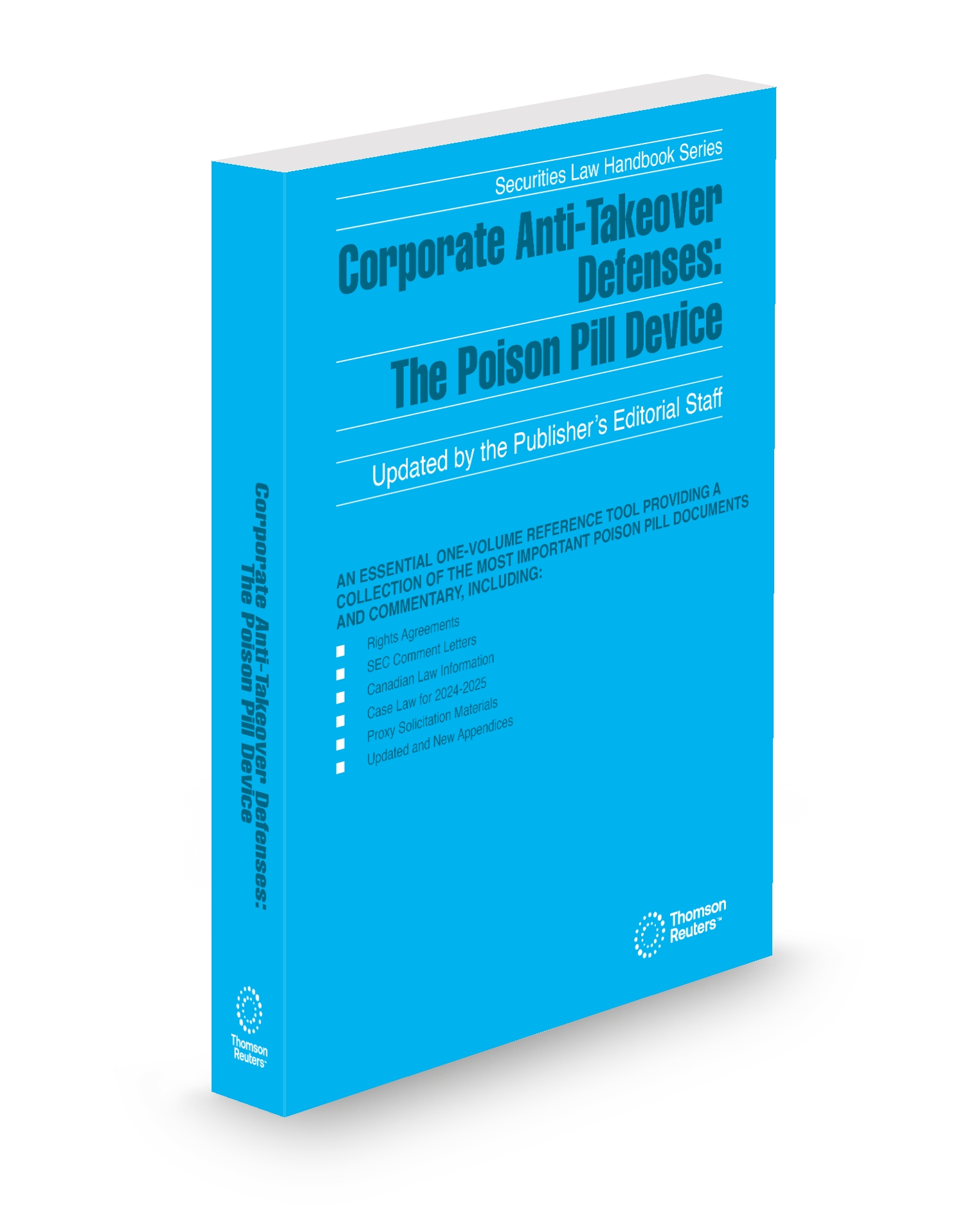 Cover of CORPORATE ANTI-TAKEOVER DEFENSES FULL SET