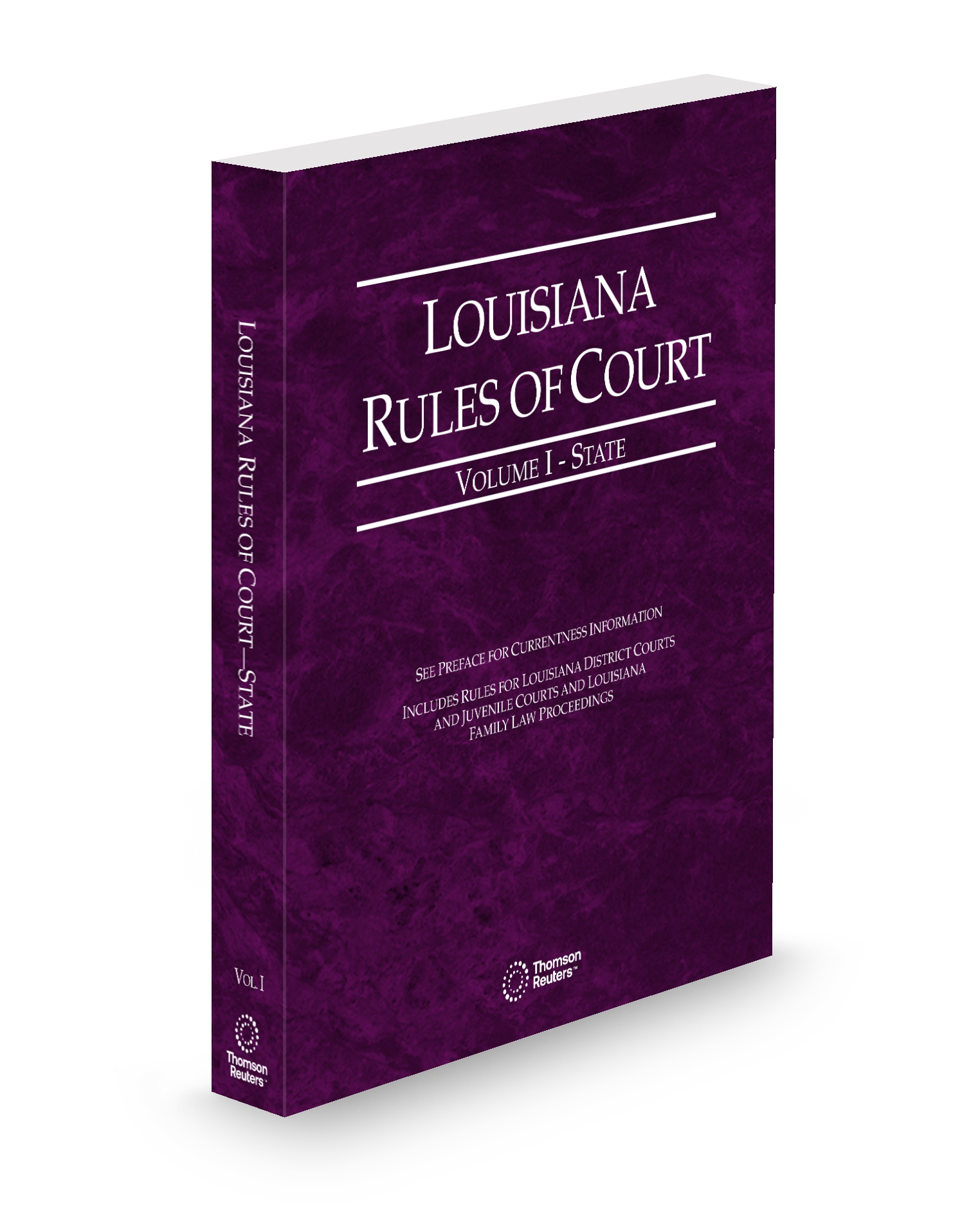 Cover of LA COURT RULES STATE V.I FULL SET