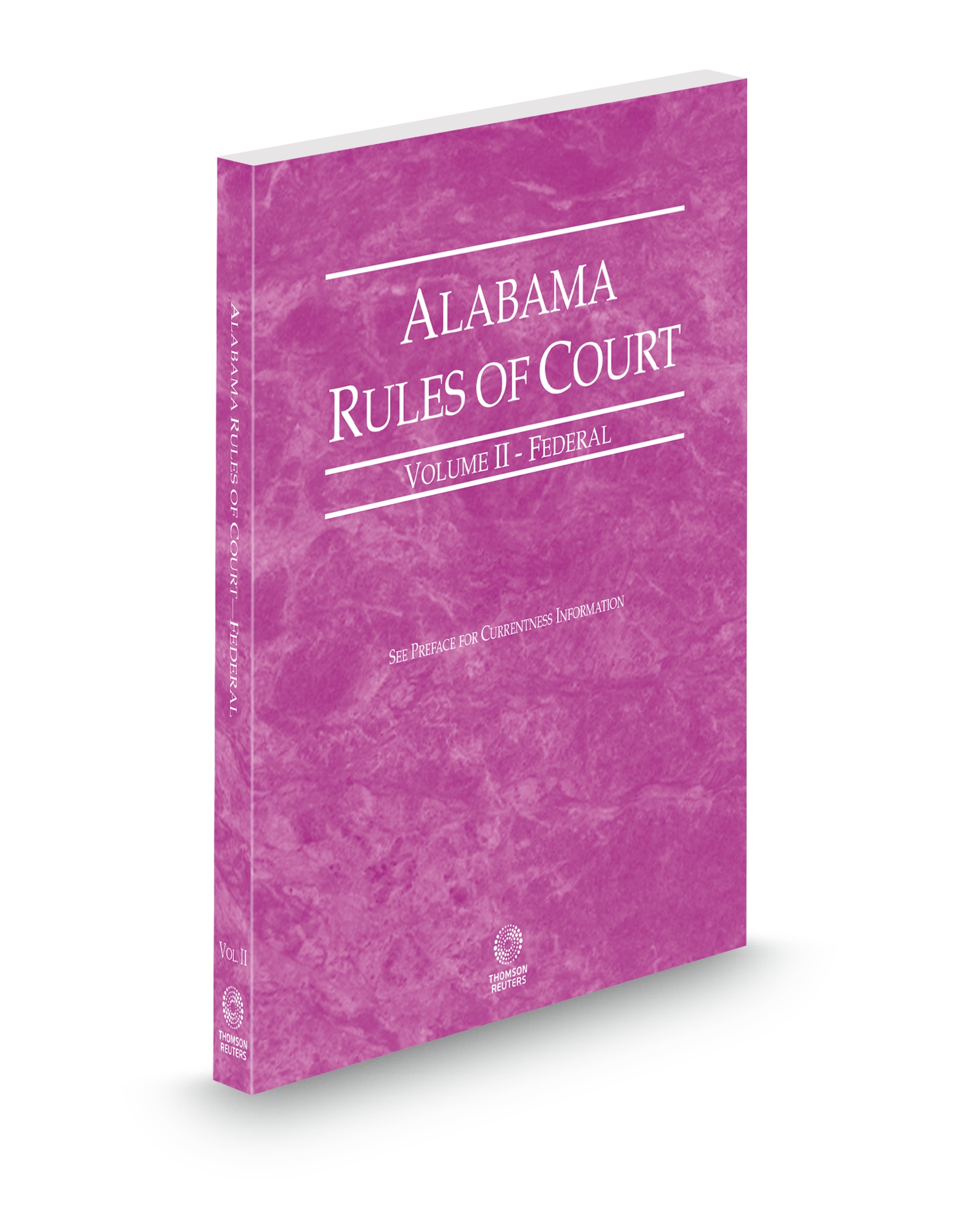 Cover of AL COURT RULES FEDERAL V.II FULL SET