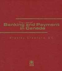 Cover of The Law of Banking and Payment in Canada, Binder/looseleaf and eLooseleaf