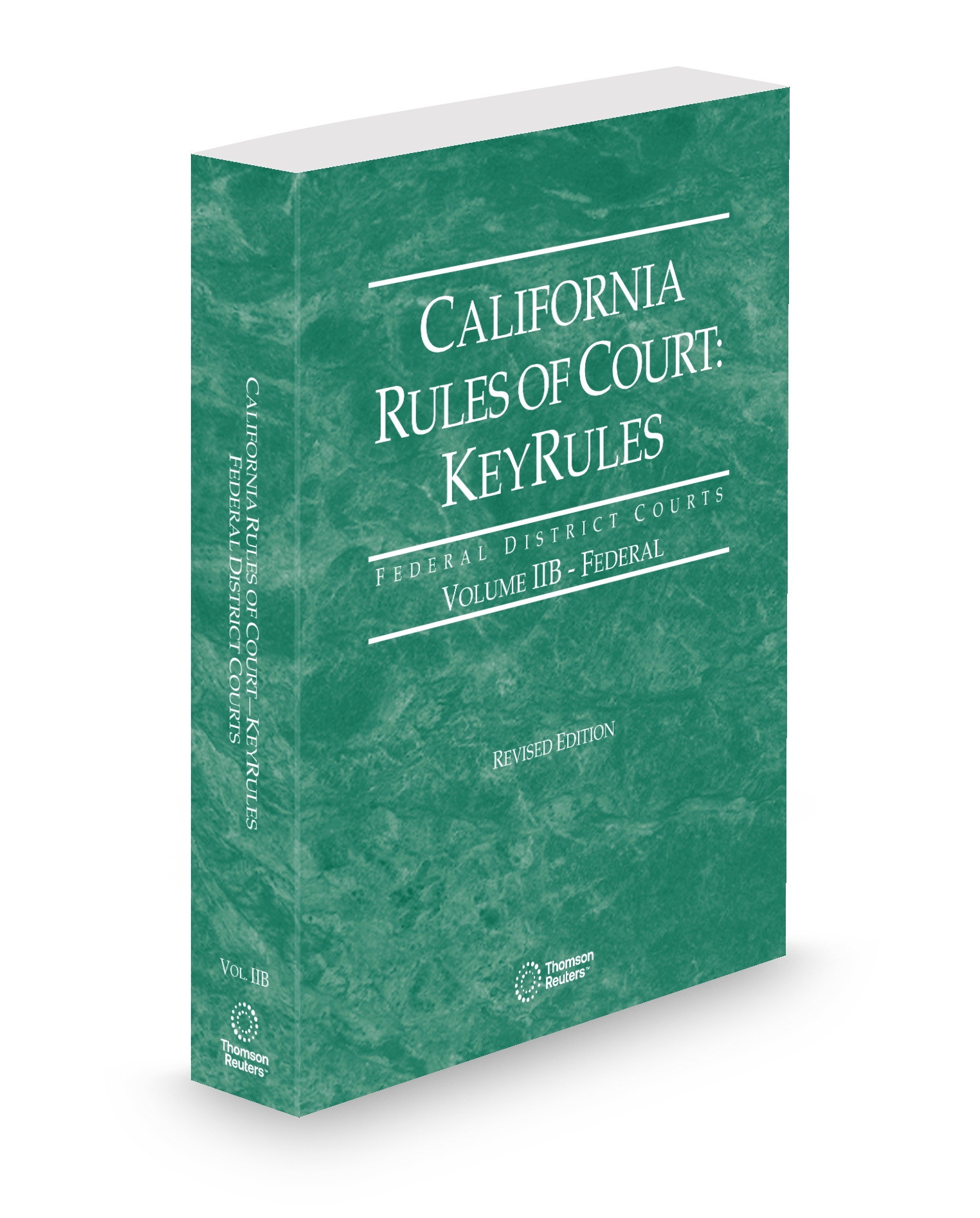 Cover of CA COURT RULES FEDERAL DISTRICT COURT KEYRULE V.IIB FULL SET