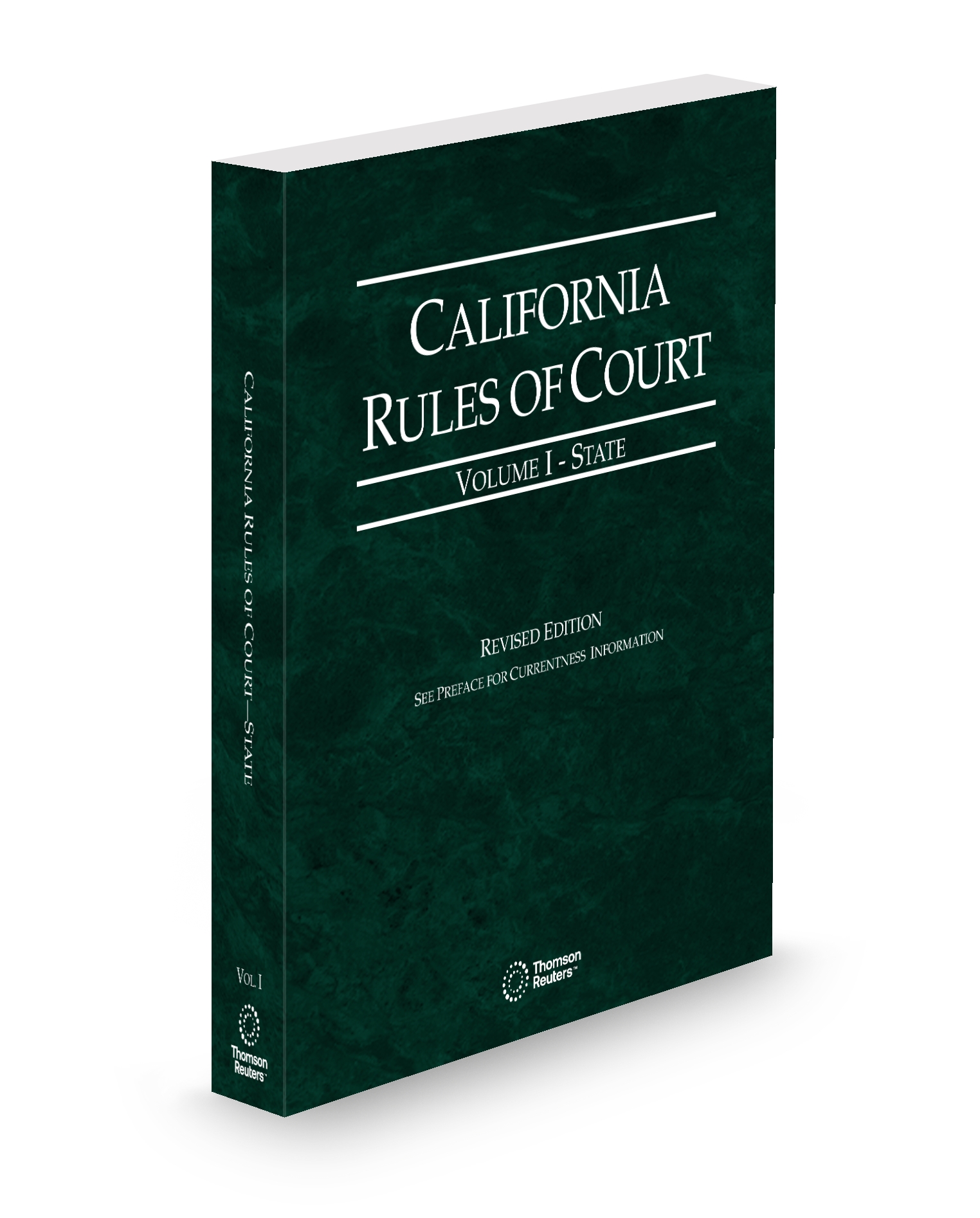 Cover of CA COURT RULES STATE V.I FULL SET