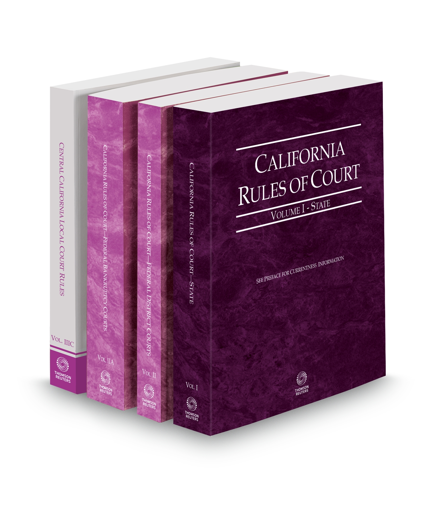 Cover of CA COURT RULES STATE/FEDERAL DISTRICT COURT/FEDERAL BANKRUPTCY/CA CENTRAL LOCAL COURT RULES V.I TO IIA AND IIIC FULL SET