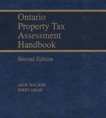 Cover of Ontario Property Tax Assessment Handbook, Second Edition, Binder/looseleaf and eLooseleaf
