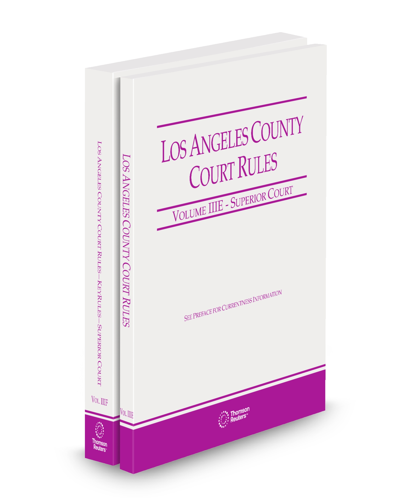 Cover of CA LOS ANGELES COUNTY COURT RULES AND LOS ANGELES COUNTY KEYRULES V.IIIE-IIIF FULL SET