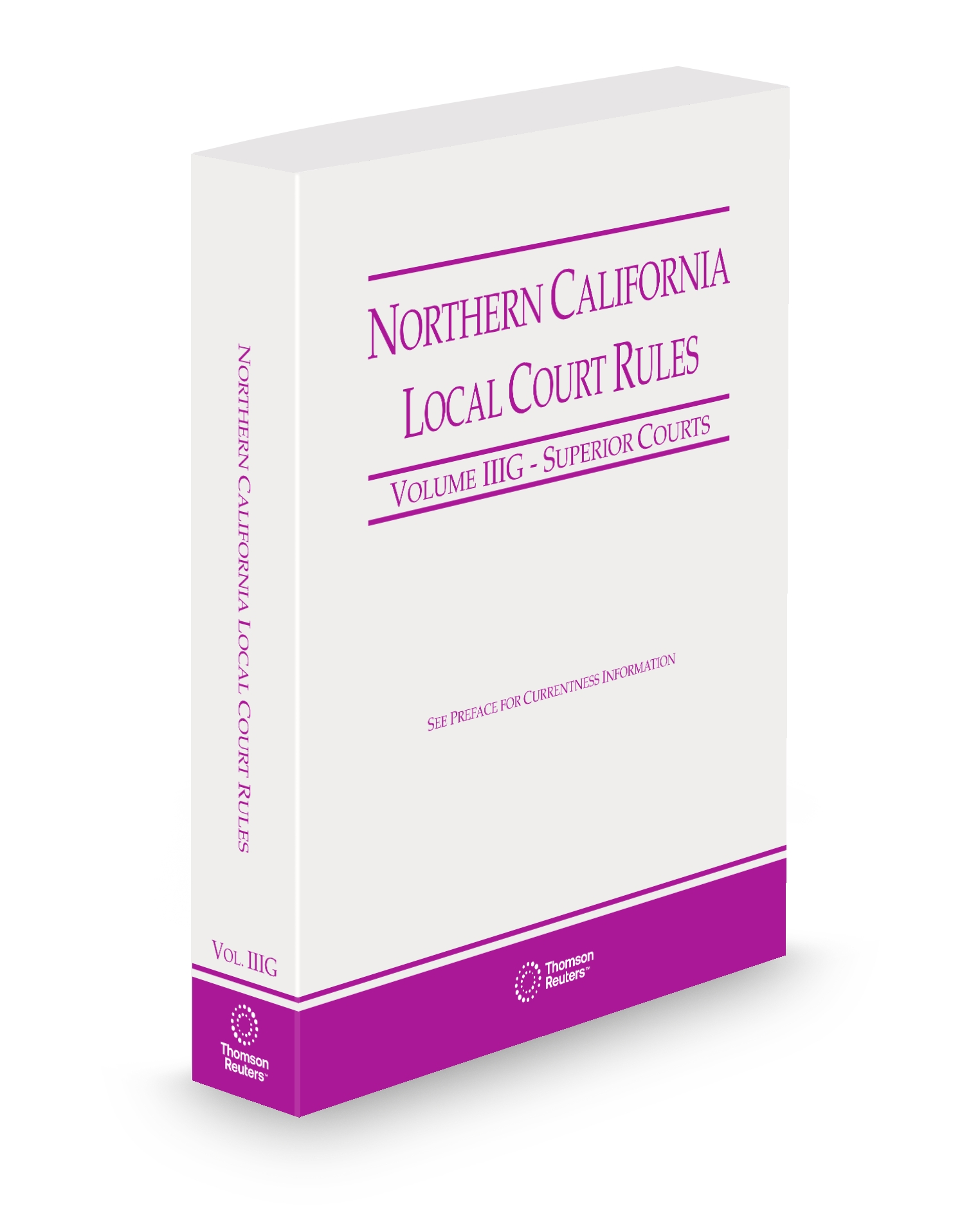 Cover of CA NORTHERN LOCAL COURT RULES V.IIIG SUB
