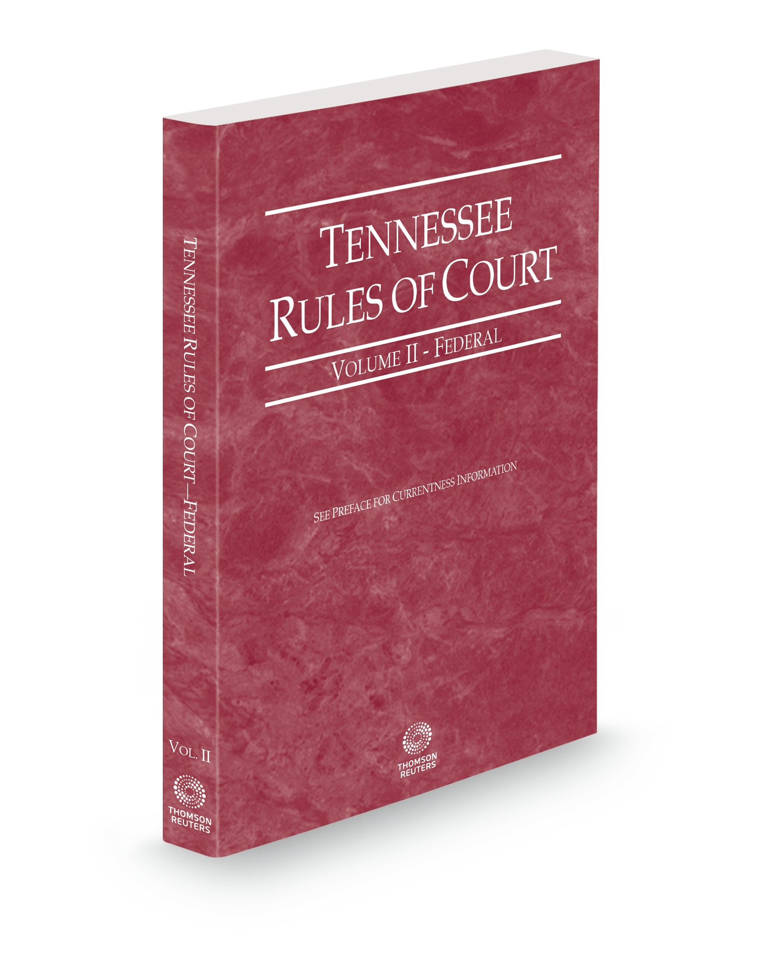 Cover of TN COURT RULES FEDERAL V.II FULL SET