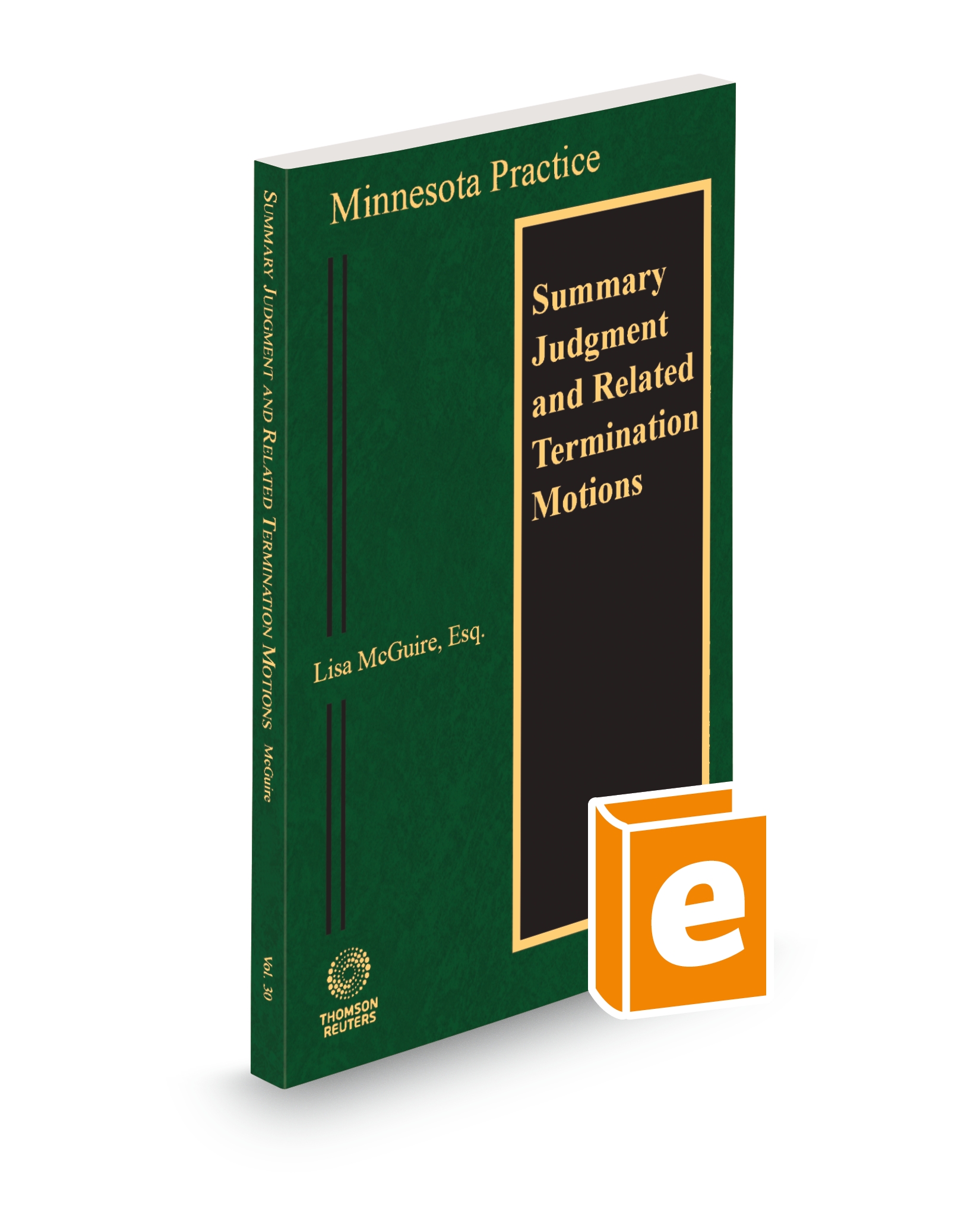 Cover of MN PRACTICE V.30 SUMMARY JUDGEMENT AND RELATED TERMINATION MOTIONS FULL SET