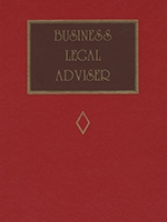 Cover of Business Legal Adviser, Binder/looseleaf and eLooseleaf