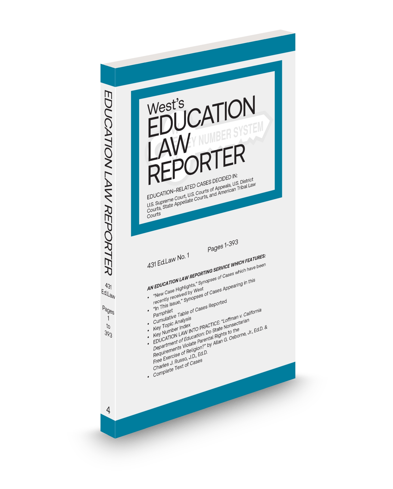 Cover of EDUCATION LAW REPORTER ADV SHEET FULL SET