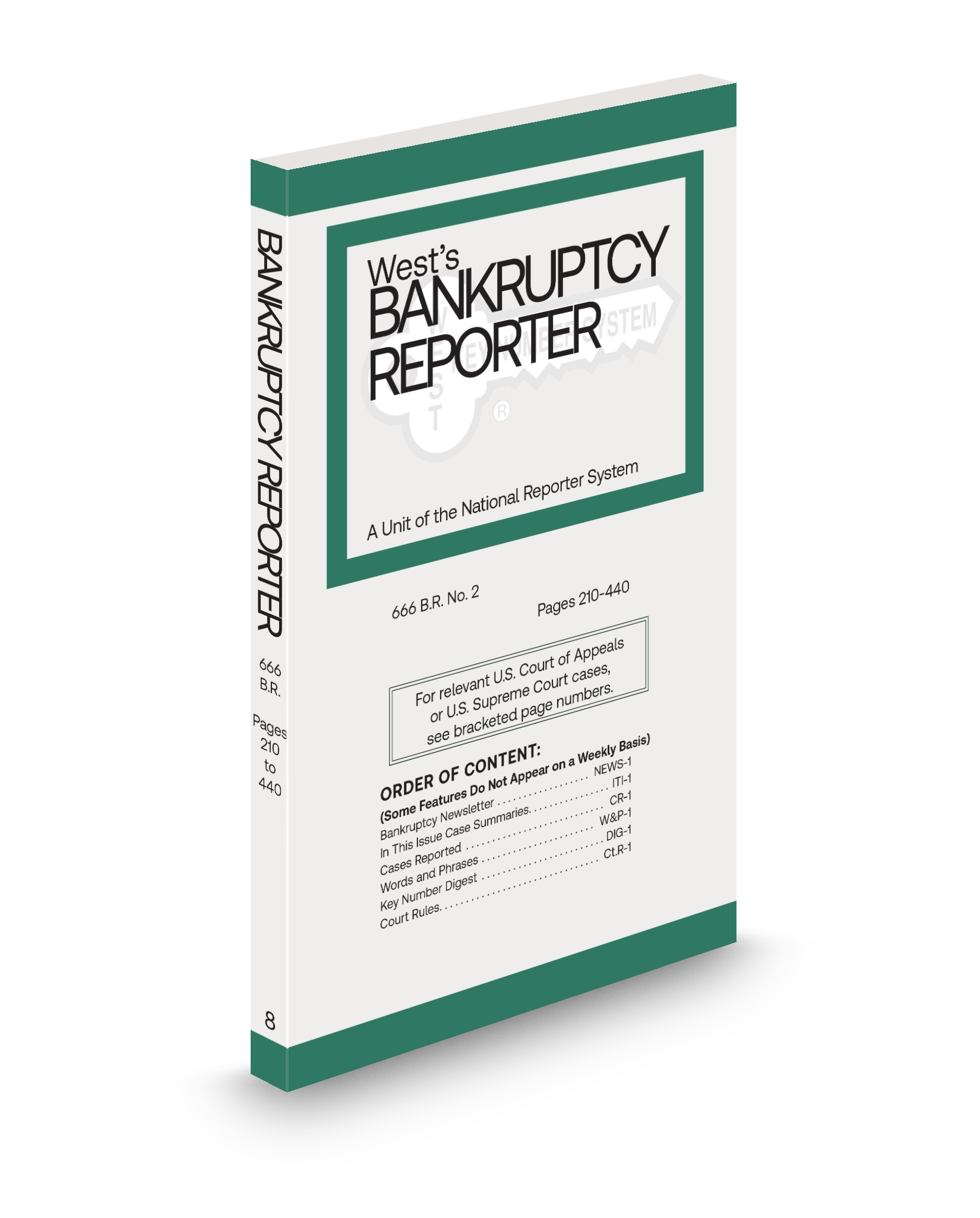Cover of BANKRUPTCY REPORTER ADV SHEET FULL SET