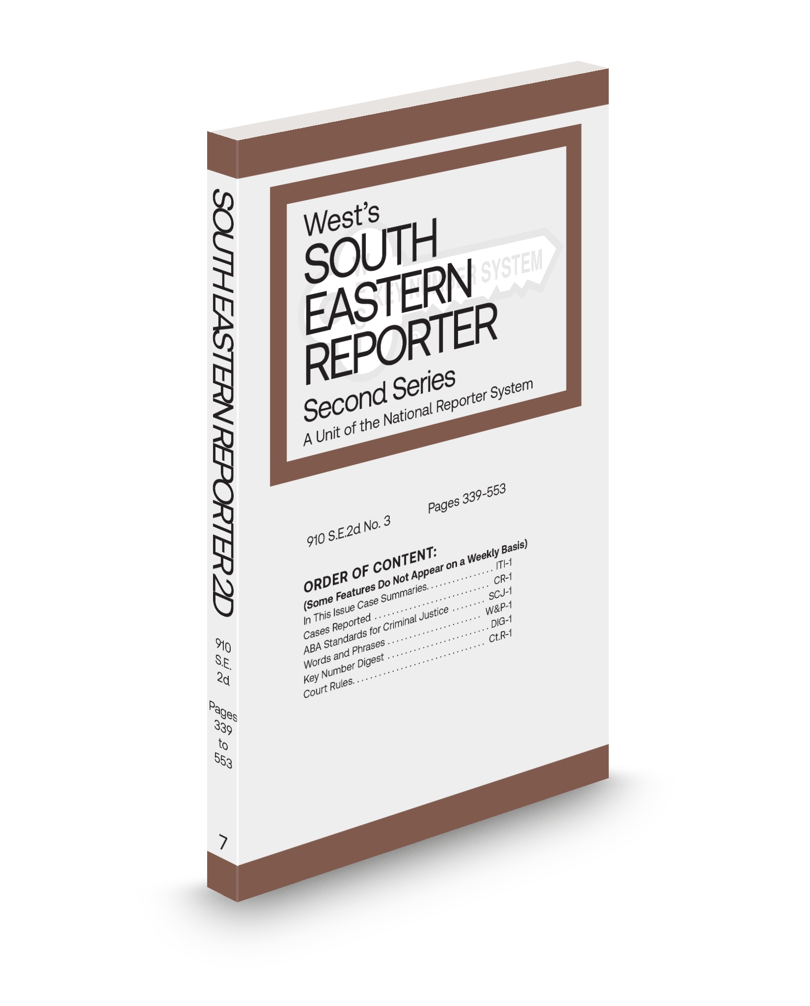 Cover of SOUTHEASTERN REPORTER ADV SHEET FULL SET
