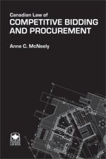 Cover of Canadian Law of Competitive Bidding and Procurement, Hardbound book