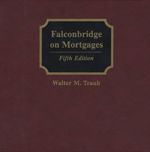 Cover of Falconbridge on Mortgages, Fifth Edition, Binder/looseleaf and eLooseleaf