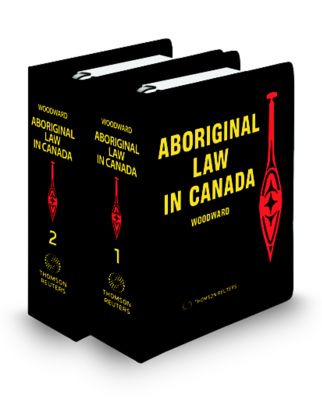 Cover of Woodward  Aboriginal Law in Canada