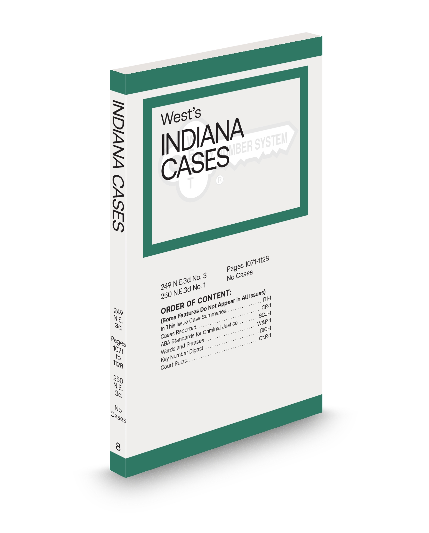 Cover of IN CASES ADV SHEET FULL SET