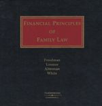Cover of Financial Principles of Family Law, Binder/looseleaf and eLooseleaf