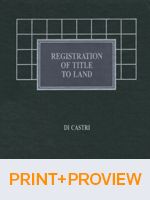 Cover of Registration of Title to Land, Binder/looseleaf and eLooseleaf