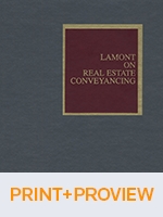 Cover of Lamont on Real Estate Conveyancing, 2nd Edition, Binder/looseleaf and eLooseleaf