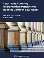 Cover of Legislating Statutory Interpretation: Perspectives from the Common Law World, Softbound book