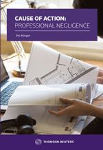 Cover of Cause of Action: Professional Negligence, Softbound book