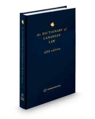Cover of The Dictionary of Canadian Law, Fifth Edition