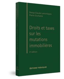 Couverture Droits et taxes sur les mutations immobilieres, 4e edition