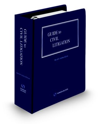 Cover of Guide to Civil Litigation, British Columbia Edition