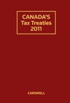 Cover of Canada's Tax Treaties 2011, Softbound book