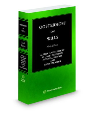 Cover of Oosterhoff on Wills, Ninth Edition, Print and ProView eBook