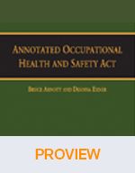 Cover of Annotated Occupational Health and Safety Act eLooseleaf Subscription