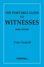 Cover of The Portable Guide to Witnesses, Third Edition, Softbound book