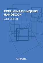 Cover of Preliminary Inquiry Handbook, Softbound book