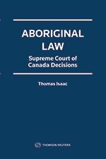 Cover of Aboriginal Law: Supreme Court of Canada Decisions, Softbound book