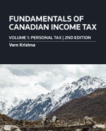 Cover of Fundamentals of Canadian Income Tax, Volume 1: Personal Tax, 2nd Edition