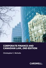 Cover of Corporate Finance and Canadian Law, Second Edition, Softbound book