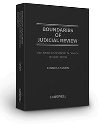 Cover of Boundaries of Judicial Review: The Law of Justiciability in Canada, 2nd Edition, Hardbound book