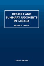 Cover of Default and Summary Judgments in Canada, Softbound book