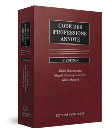 Couverture Code des professions annote, 4e edition
