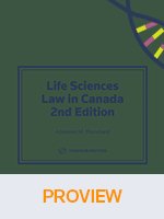 Cover of Life Sciences Law in Canada, 2nd Edition eLooseleaf Subscription