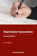 Cover of Real Estate Transactions, Second Edition, Formerly titled: Lectures in Real Estate Transactions, Softbound book